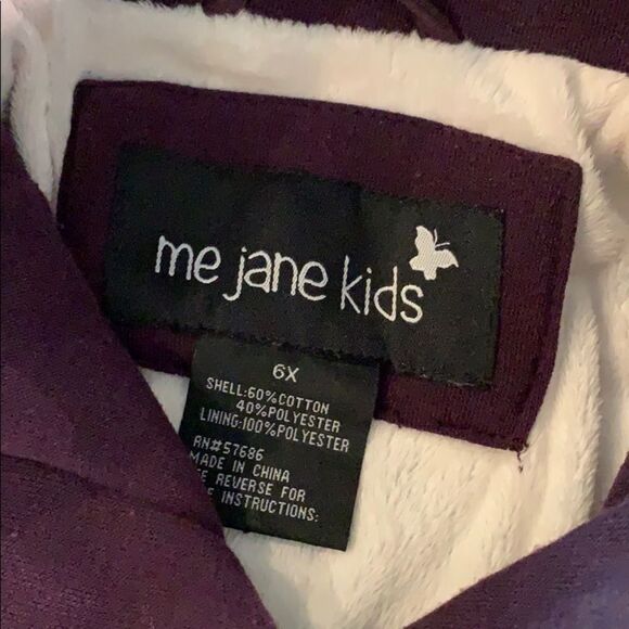 Me Jane kids Jacket Size 6X Girls Plum - Picture 3 of 7